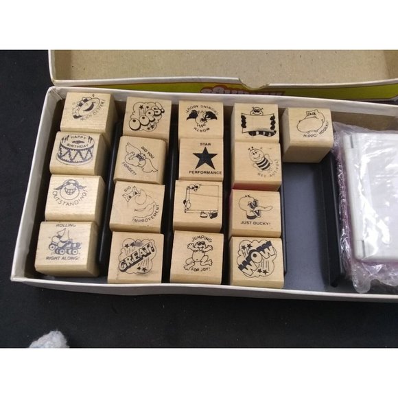 VTG 1982 Inklings Highlights for Children Rubber Stamp Kit READ - Picture 5 of 12